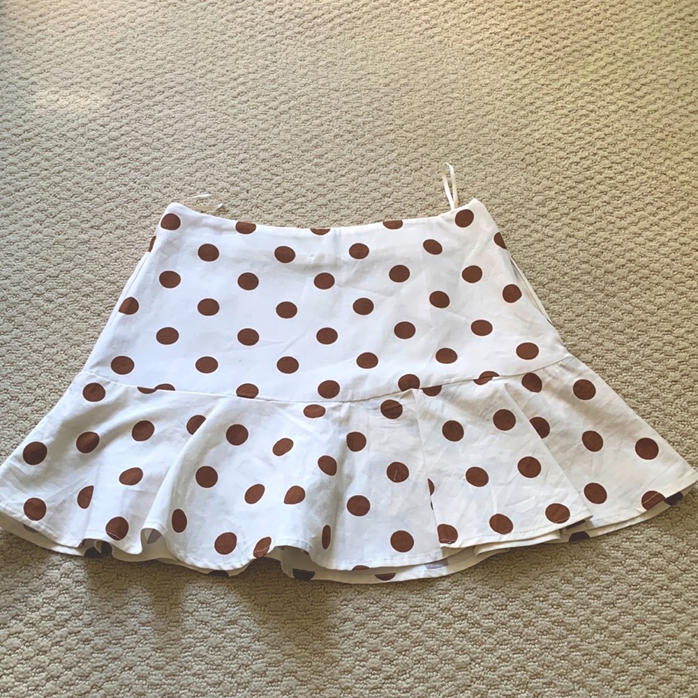Zara polka-dot mini skirt